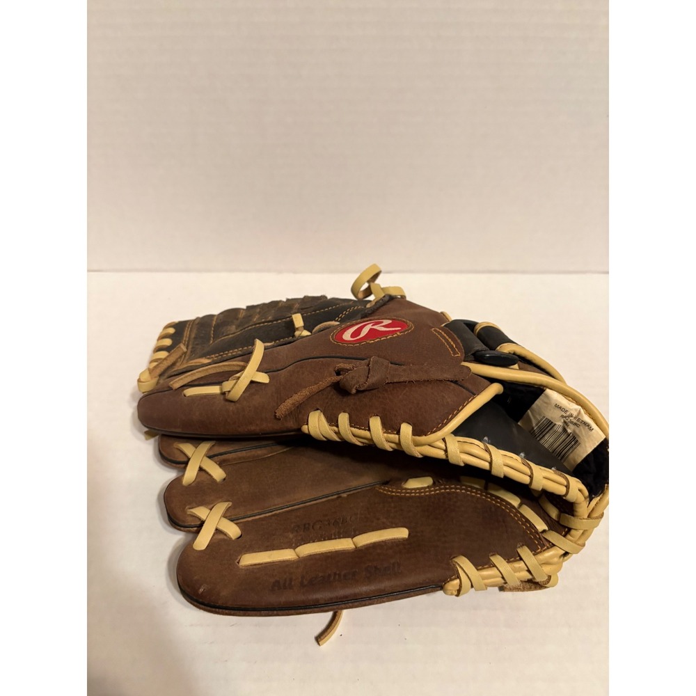 Rawlings RBG36BC Baseball Glove Brown Leather Basket Web Left Hand Throw 12 In